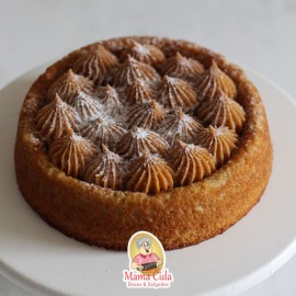 Bolo de Banana com doce de leite 