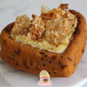 Bolo em Formato de Coração Formigueiro com Creme Brulée e Massa Folhada Caramelizada - 500 gramas